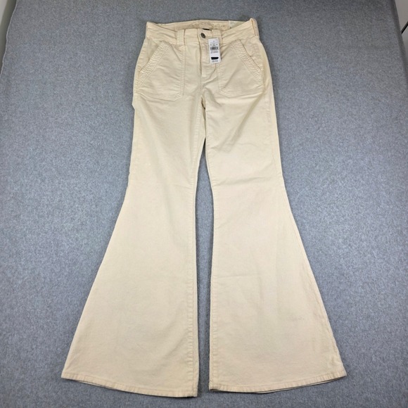 American Eagle Festival Flare Corduroy High Rise Pants Women's 4 Bell Bottom - Picture 1 of 16